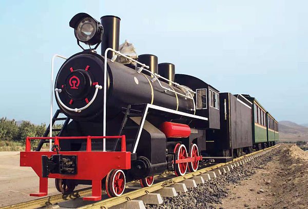 河南省许昌市秋湖湿地公园东湖观光小火车