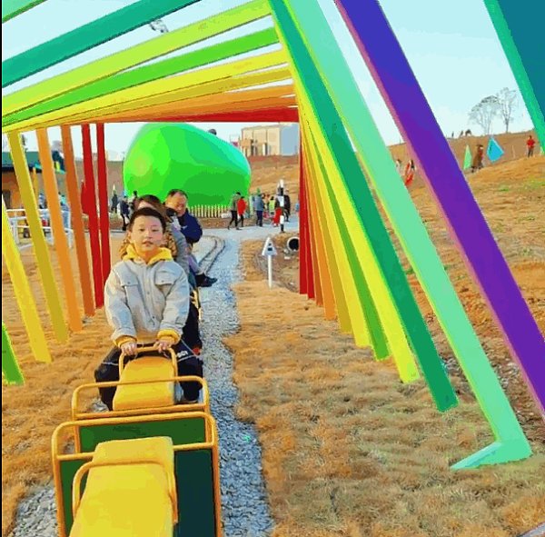 HYC-20座轨道观光火车（骑跨式）