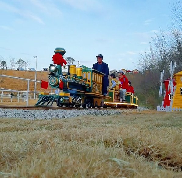 HYC-20座轨道观光火车（骑跨式）